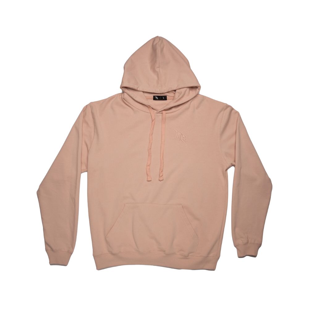 Sweat à Capuche Title - Faded Pink