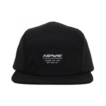 Inspyre 5 Panel Cap - Beyond The Line Patch - Black 2