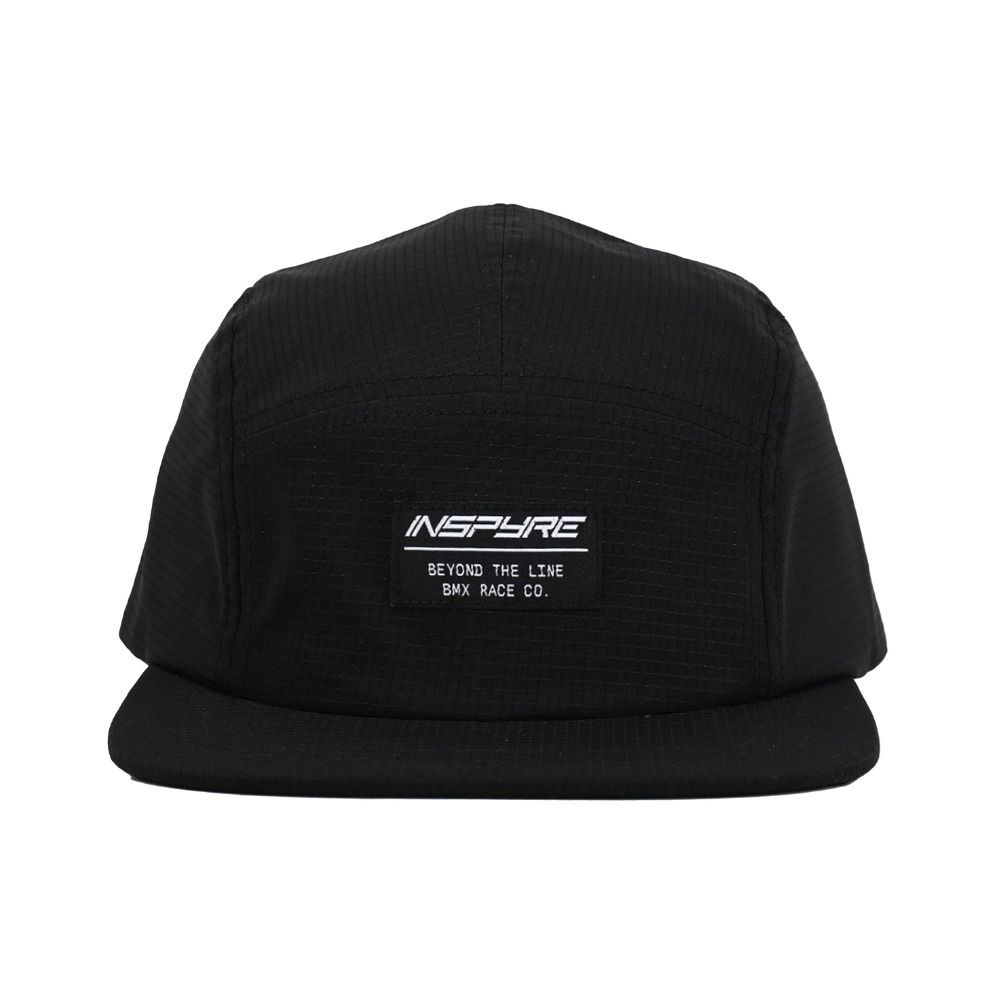 Inspyre 5 Panel Cap - Beyond The Line Patch - Black