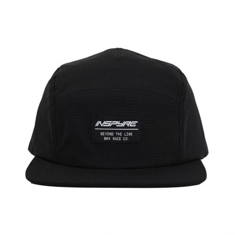 Inspyre 5 Panel Cap - Beyond The Line Patch - Black