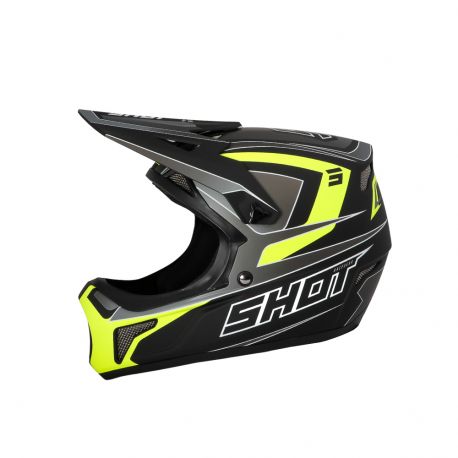 Casque Shot Rogue Adulte - Level - Black Neon Yellow Matt