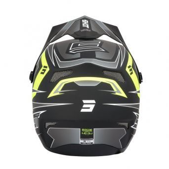 Casque Shot Rogue Adulte - Level - Black Neon Yellow Matt 2