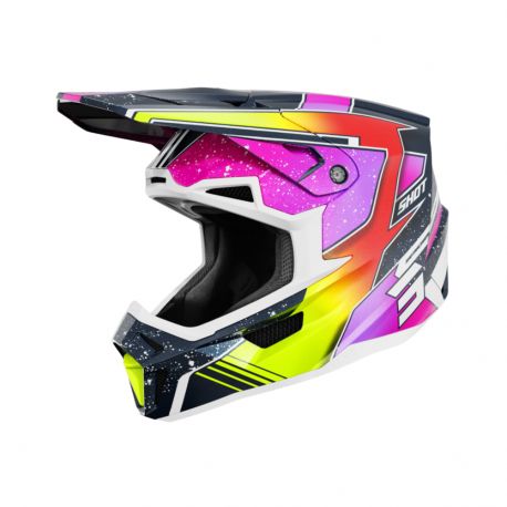 Shot Lite Helmet - Racing Blue Neon Yellow Pearly