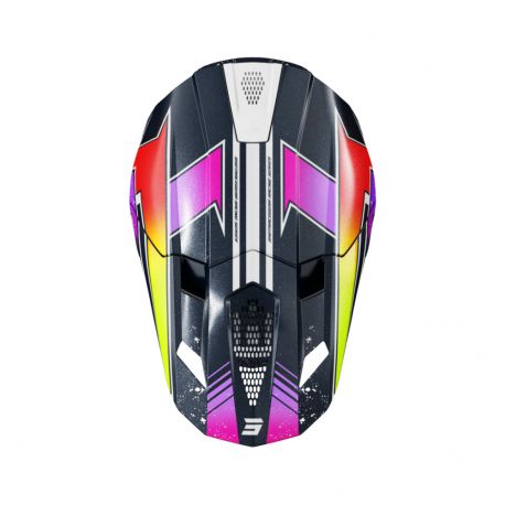 Casque Shot Lite - Racing Blue Neon Yellow Pearly