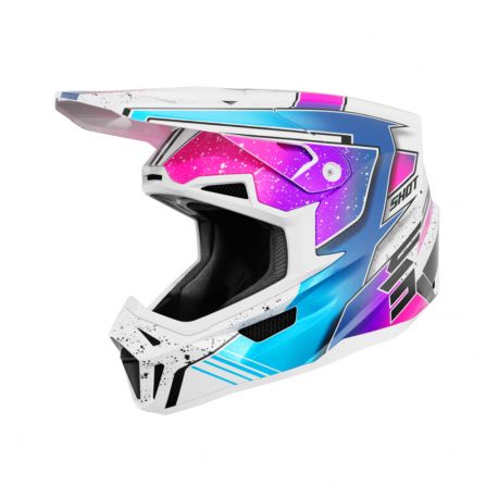 Shot Lite Helmet - Racing White Pink Pearly