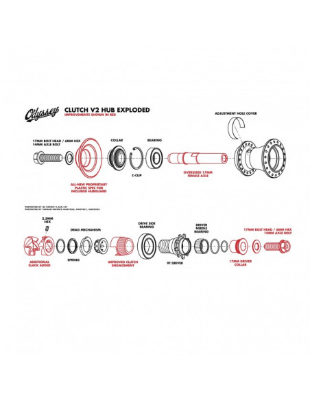 Odyssey Clutch V2 Drive-Side Collar 14mm