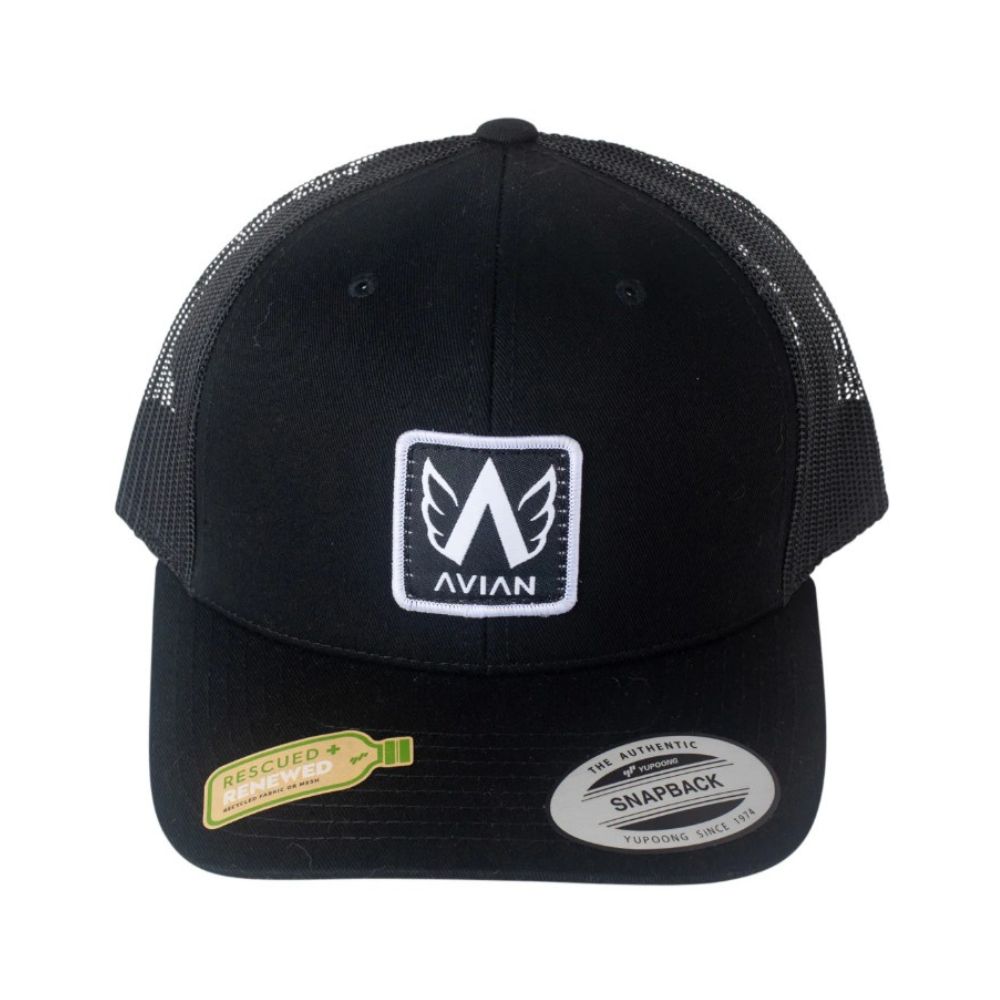 Avian Retro Trucker Cap - Black