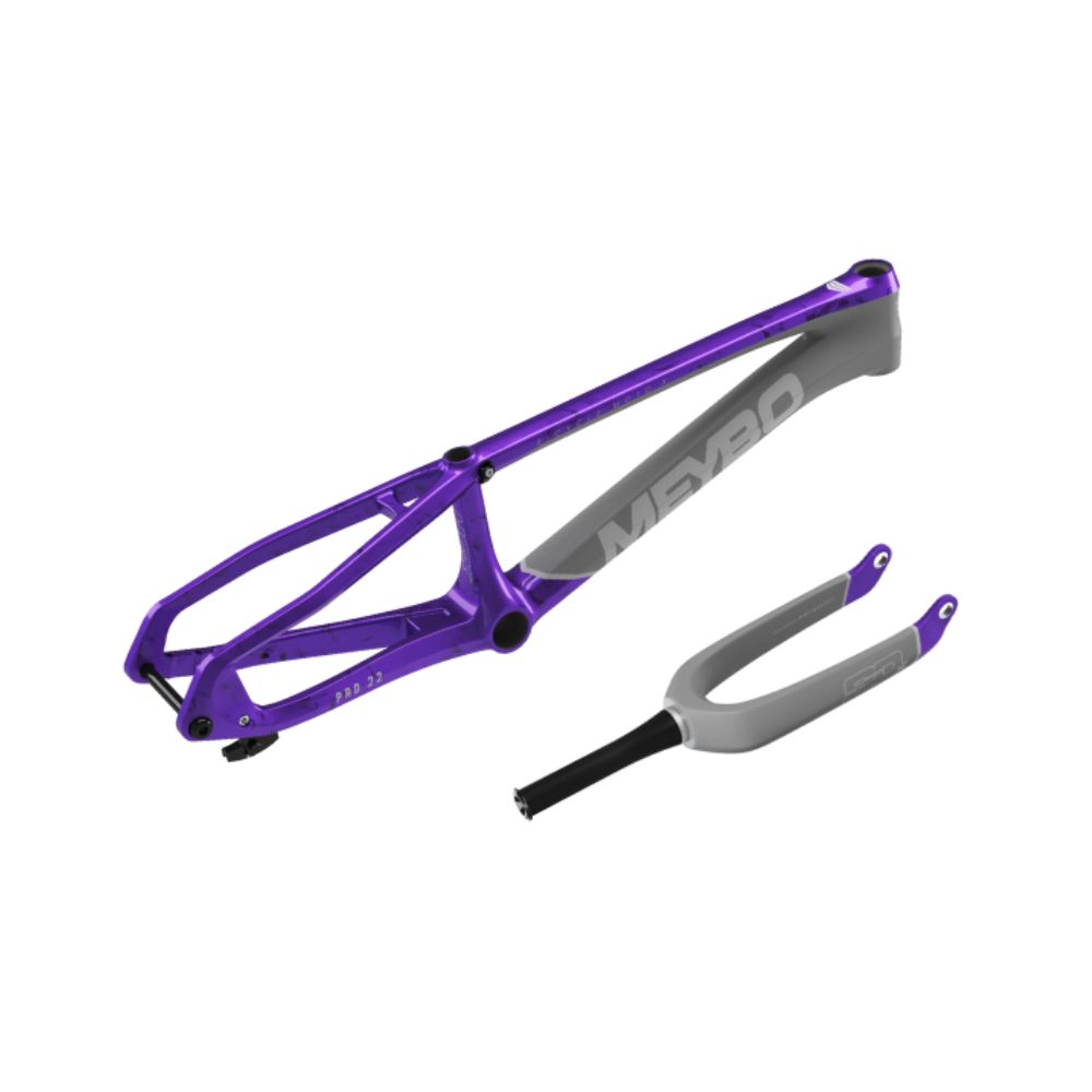 Kit Cadre/Fourche Meybo HSX Carbon 2026 - Grey/Grey/Purple