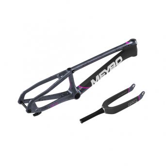 Kit Cadre/Fourche Meybo HSX Carbon 2026 - Black/Pink/Grey