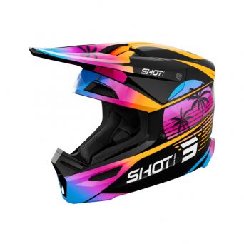 Shot Furious Helmet - Miami Orange Glossy