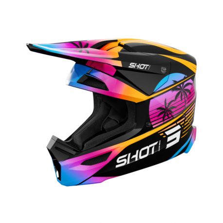 Shot Furious Helmet - Miami Orange Glossy