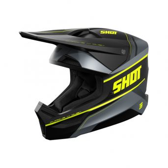 Casque Shot Furious - Dust Neon Yellow Matt