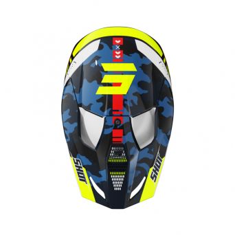 Casque Shot Furious - Flash Blue Neon Yellow Glossy 2