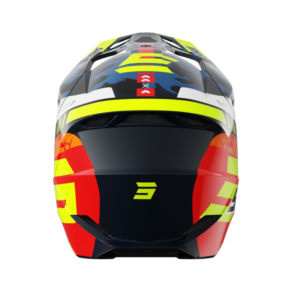 Casque Shot Furious - Flash Blue Neon Yellow Glossy