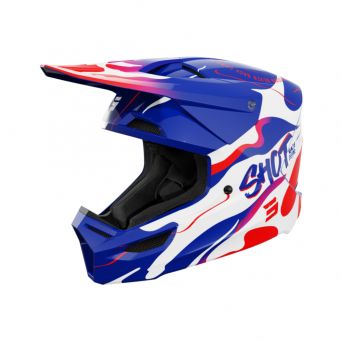 Casque Shot Furious Kid - Beast Blue Red Glossy