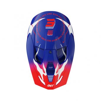 Shot Furious Kid Helmet - Beast Blue Red Glossy 2