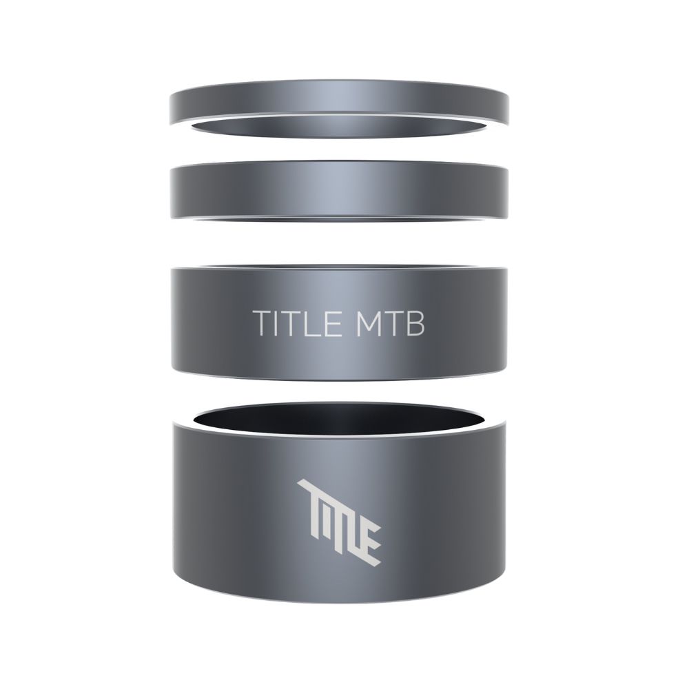 Entretoises De Direction Title Aluminium 1-1/8" - Grey