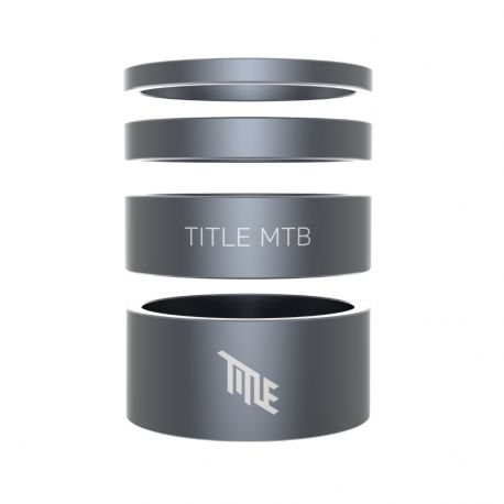 Entretoises De Direction Title Aluminium 1-1/8" - Grey