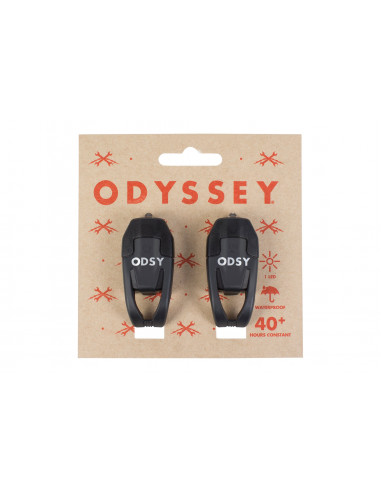 Kit Lumiere Odyssey Bike (Av+Ar) Black