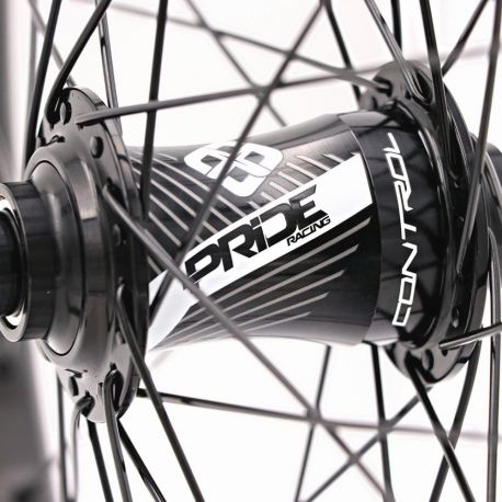 Paire De Roues Pride Gravity Pro Aero Ud Gloss Disc - Moyeux Black
