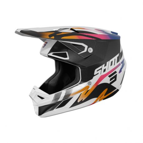 Shot Speed Helmet - Wave Black White Pearly