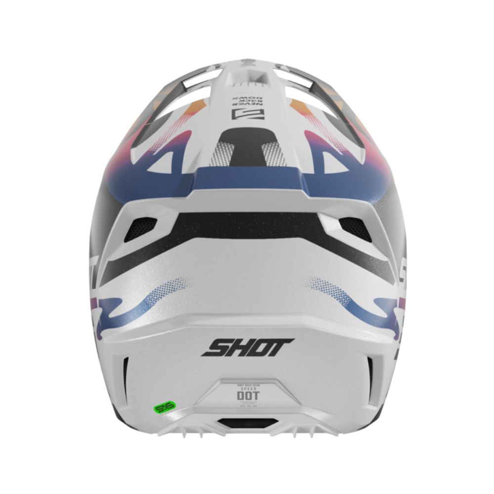 Shot Speed Helmet - Wave Black White Pearly