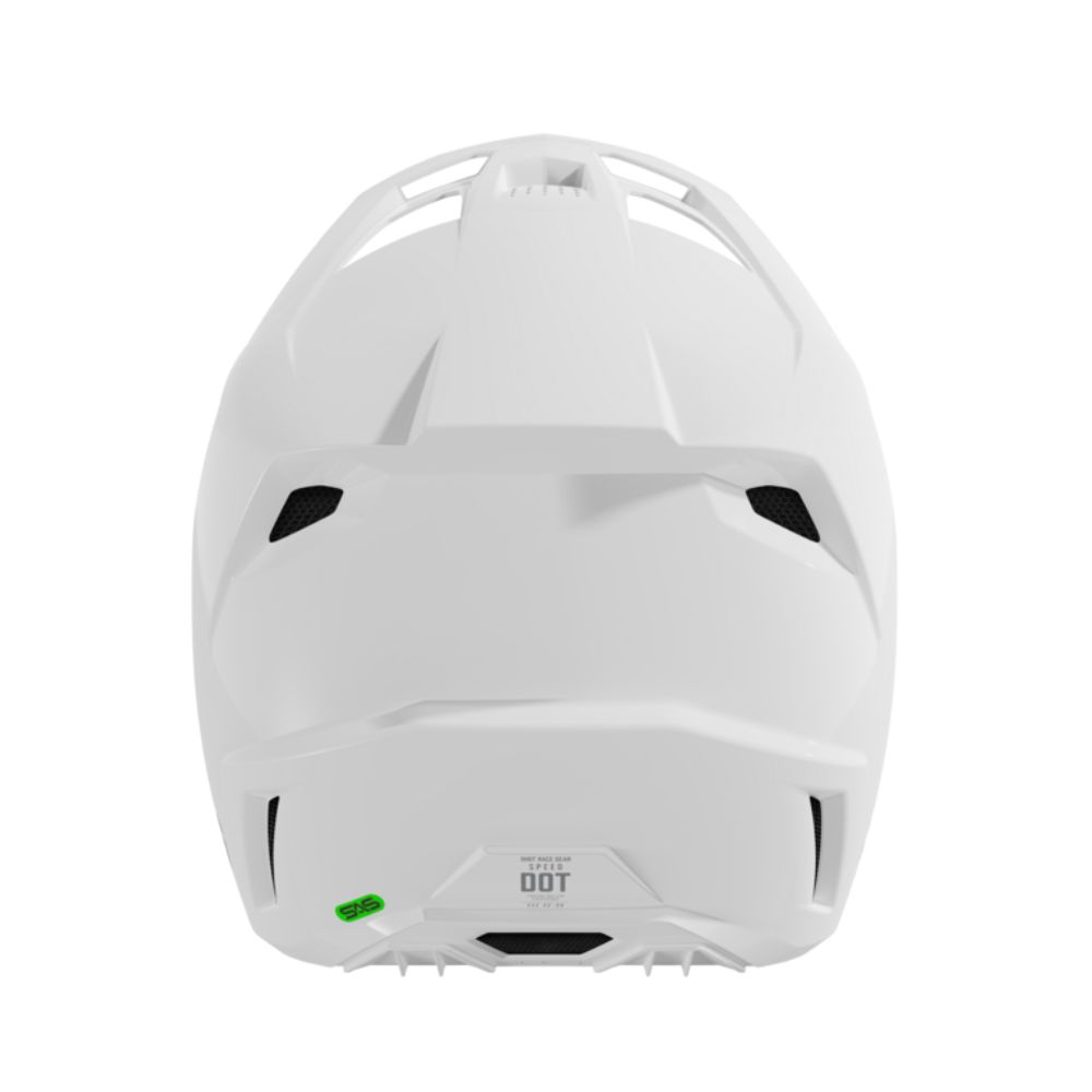 Shot Speed Helmet - Solid White Glossy