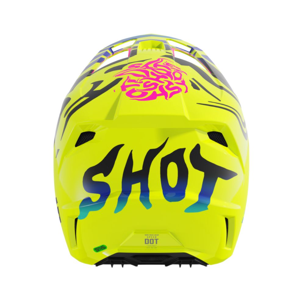 Shot Speed Kid Helmet - Ghost Neon Yellow Glossy