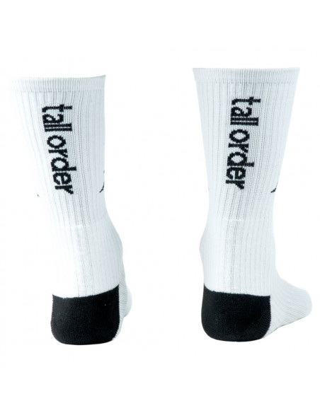 Chaussettes Tall Order Logo White W/ Black Logo