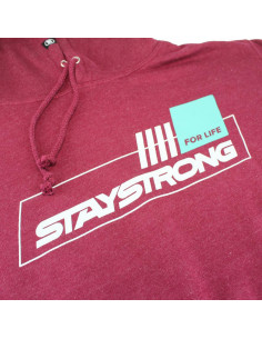 Sweat Stay Strong For Life Burgundy 2