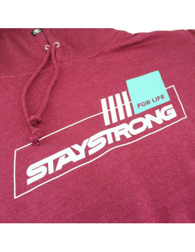 Sweat Stay Strong For Life Burgundy