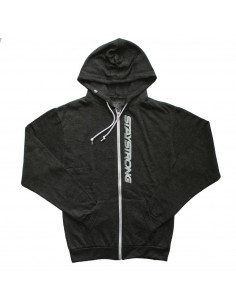 Stay Strong Faster Zip Hoody Heather Black