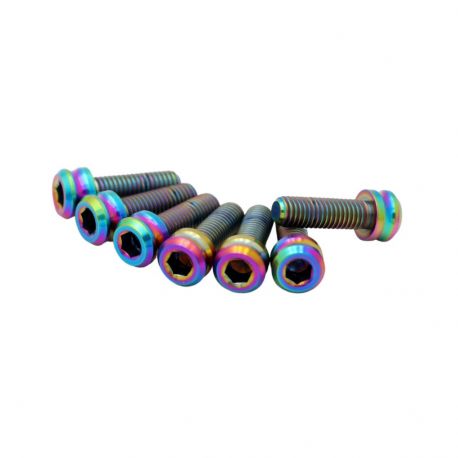 Pride Racing Stem Titanium M8 Screw Kit - Oil Slick