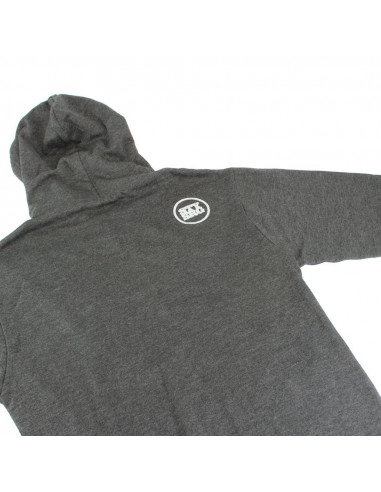 Sweat Stay Strong Faster Zip Heather Black