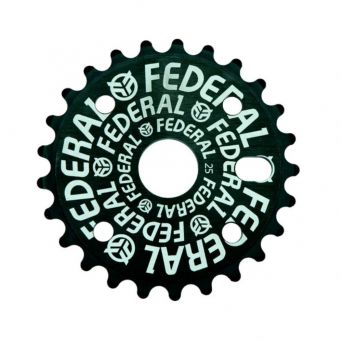 Federal Logo Solid Sprocket Black