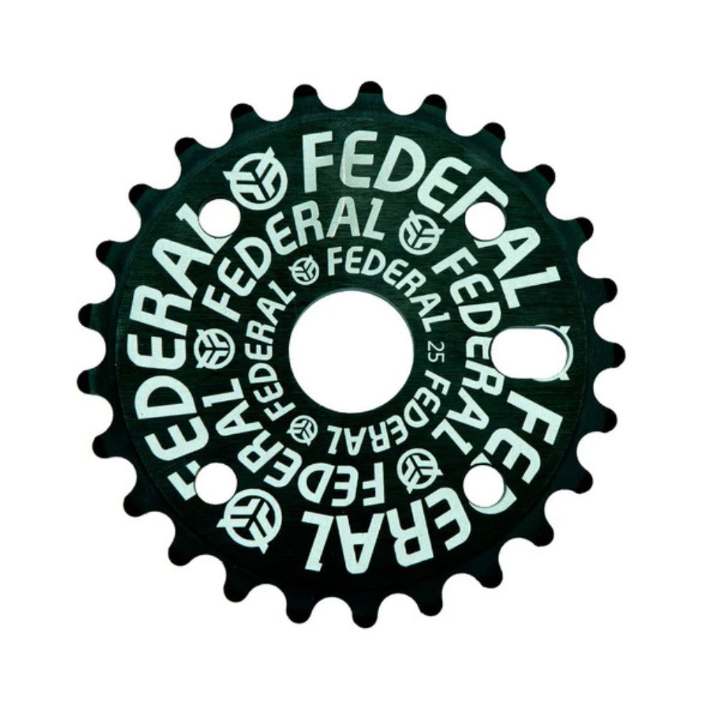 Federal Logo Solid Sprocket Black