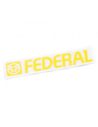 Federal Sticker 170mm Die Cut - Yellow