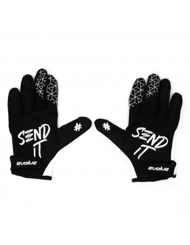Evolve Send It Gloves White/Black