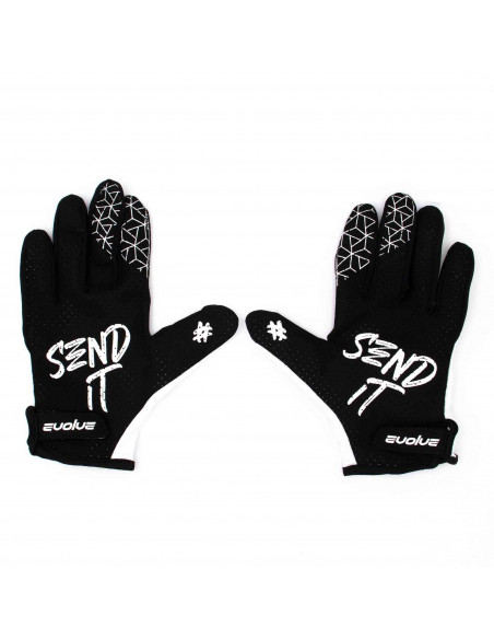 Evolve Send It Gloves White/Black