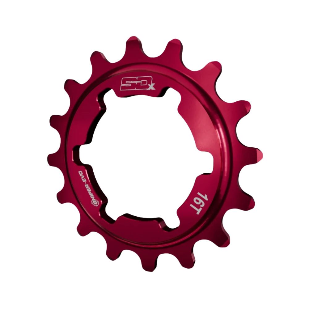 Pignon SD-X Sniper Evo- Aluminium - Red