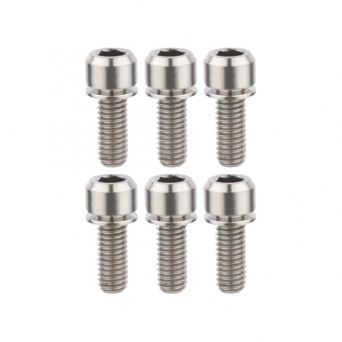 Kit 6 Vis Titanium Potence Title ST2 - Chrome