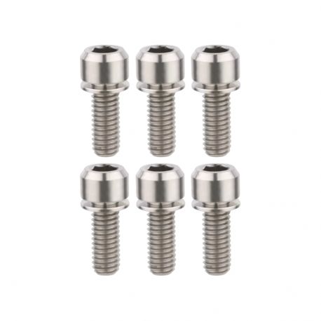 Kit 6 Vis Titanium Potence Title ST2 - Chrome