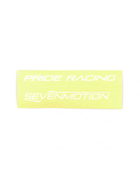 Pride Racing Sticker Full Pack Sevenmotion 8'' - White