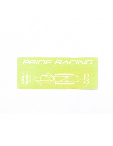 Sticker Full Pack Pride Racing 373 - 7?/ 7.5? - White