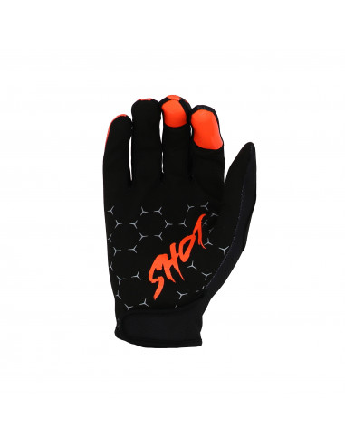 Shot Bmx Rogue Cup Kid Gloves Black Neon Orange