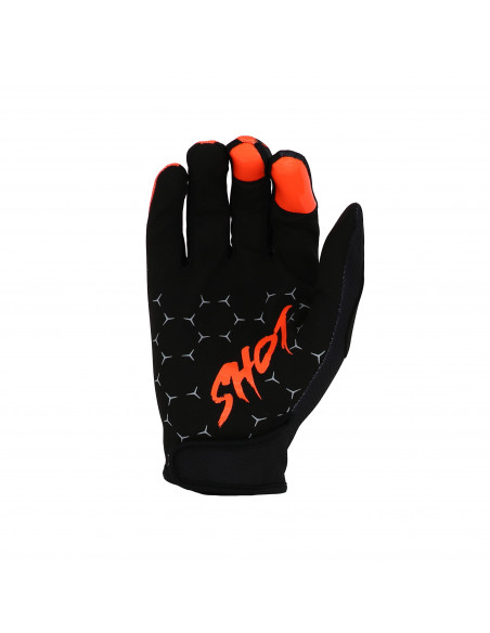 Shot Bmx Rogue Cup Kid Gloves Black Neon Orange