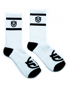 Federal Logo Socks White W/ Black Logo