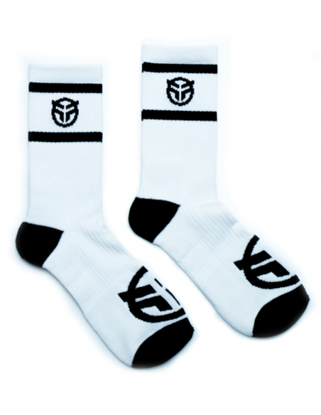 Federal Logo Socks White W/ Black Logo