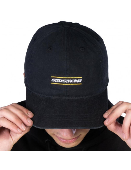 Stay Strong Inside Dad Cap Black