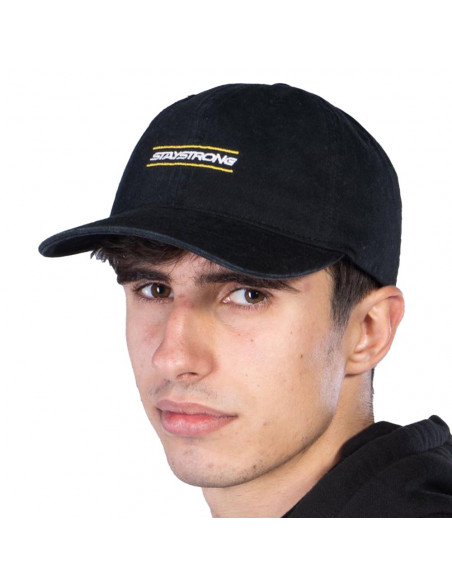 Stay Strong Inside Dad Cap Black
